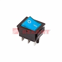 Выключатель клавишный 250V 15А (6с) ON-ON синий  с подсветкой (RWB-506, SC-767)  REXANT