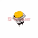 Выключатель-кнопка  металл 250V 2А (2с) (ON)-OFF  Ø16.2  желтая  (RWD-306)  REXANT