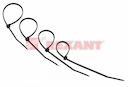 Стяжкa нейлонoвая 150 x 2,5 мм, черная (упак. 25 шт)  REXANT