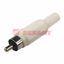 РАЗЪЁМ  шт  RCA  "Белый"  пайка  REXANT Предлагаем 14-0406 и 14-0405