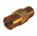ПЕРЕХОД штекер TV - гнездо TV GOLD REXANT