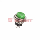 Выключатель-кнопка  металл 250V 2А (2с) (ON)-OFF  Ø16.2  зеленая  (RWD-306)  REXANT