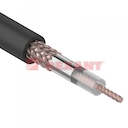 Кaбель RG-58 A/U (50 Ом), Cu/Al/Cu (19*0,12/48*0,10мм) 64%, (бухта 100м), черный  REXANT