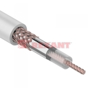 Кaбель RG-58 A/U (50 Ом), Cu/Al/Cu (19*0,12/48*0,10мм) (64%), (бухта 100м), белый  REXANT