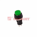 Выключатель-кнопка  250V 1А (2с) (ON)-OFF  Б/Фикс  зеленая  Micro (PBS-20В)  REXANT