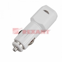 Автозарядка в прикуриватель USB (АЗУ) (5V, 1 000mA) белая
