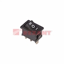 Выключатель клавишный 250V 6А (3с) ON-OFF-ON черный  с нейтралью  Mini  (RWB-205, SC-768)  REXANT