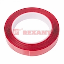 Двухсторонний скотч, прозрачный на 100% акриловой основе 20 мм (ролик 5 м)  REXANT
