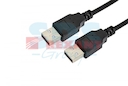 Шнур  USB-A (male) - USB-A (male)  1.8M  черный  REXANT