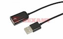 USB удлинитель  штекер USB A на гнездо USB A 3М черный