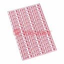 Знак электробезопасности " 220 В"10*30 мм Rexant,стоимость за 1шт ( в упаковке 210 шт)