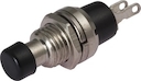 Выключатель-кнопка  металл 220V 2А (2с) (ON)-OFF  Ø7.2  черная  Micro (RWD-301, PBS-10B)  REXANT