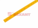 Термоусадка  10,0 / 5,0 мм, желтая (упак. 50 шт. по 1 м)  REXANT