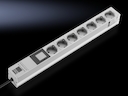 DK Блок 7 розеток 19" с амперметром 1шт