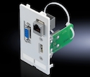 SZ Вставка с разъемами USB тип А и RJ45 гнездо/гнездо, SUB-D9 гнездо/штекер 1шт