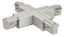 EUTRAC®, X-коннектор электрический для двух контуров с разъемом подвода питания, серебристый