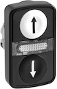 ГОЛОВКА КНОПКИ ДВОЙНАЯ С МАРКИРОВК + LED ZB4BW7A17247