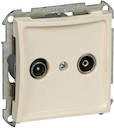 ДУЭТ TV-R РОЗЕТКА оконечная 8DB, механизм, БЕЖЕВЫЙ