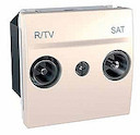 РОЗЕТКА R-TV/SAT ОДИНОЧНАЯ БЕЖ