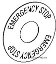 МАРКИРОВКА \EMERGENCY STOP\