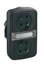 ГОЛОВКА КНОПКИ ДВОЙНАЯ БЕЗ ВСТАВОК + LED ZB5AW7A9
