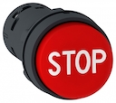 КНОПКА 22ММ КРАСН ВЫСТ ТОЛК С МАРК STOP XB7NL4234