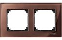 MERTEN M-Elegance РАМКА стеклянная 2 поста, МАХАГОН, SM