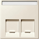 MERTEN ЦЕНТР.ПЛАТА д/розеток с разъемом RJ45 2 поста, БЕЖЕВЫЙ,SM