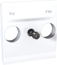 UNICA ЦЕНТРАЛЬНАЯ ПЛАТА TV/FM розетки, БЕЛЫЙ