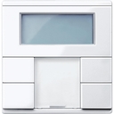KNX ТЕРМОРЕГУЛЯТОР С ДИСПЛЕЕМ, АКТ. БЕЛЫЙ, SM