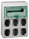 ЩИТ KAEDRA IP65 12МОД. + 6ОТВ.
