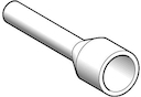 НАКОНЕЧНИК КОРОТК 0,5ММ2 БЕЛЫЙ