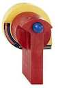 Rotary handle front GS1, 100&hellip;400A, red handle