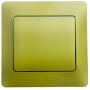 GLOSSA 1-клавишный ВЫКЛЮЧАТЕЛЬ,сх.1,10AX, в сборе, ФИСТАШКОВЫЙ