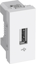 РОЗЕТКА USB 2.0 БЕЛАЯ