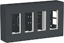 UNICA SYSTEM+ БЛОК открытой установки 4х2 антрацит