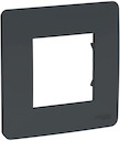Рамка 1 пост/2 модуля Unica Studio (универсальная, антрацит)
