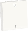 UNICA MODULAR выключатель двухполюс, 1-клавиш, сх. 2, 16 AX, 250 В, 2 мод белый