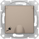 SEDNA РОЗЕТКА IP44 16А с з/к,с крышкой, cо шторками,быстрозажим.контакты, ТИТАН