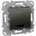 2-КНОП. ВЫК-ЛЬ С LED, ИК-ПРИЕМН., ГРАФИТ
