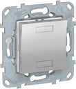 UNICA NEW KNX 2-кнопочный выключатель, АЛЮМИНИЙ
