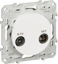 ODACE РОЗЕТКА R-TV/SAT, оконечная, БЕЛЫЙ