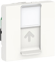 UNICA MODULAR розетка компьютерная, RJ45, одиночная, кат. 5е UTP, 2 модуля,белый