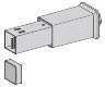 Canalis, feed unit for KBB, 40A, right mounting