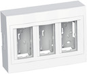 КОРОБКА НАР.МОНТ 3Х2 ВЕРТ.С РАМКОЙ R9003