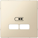 MERTEN ЦЕНТРАЛЬНАЯ НАКЛАДКА для USB механизма 2,1А, БЕЖЕВЫЙ, SM