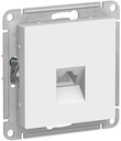Розетка компьютерная AtlasDesign (RJ45, под рамку, с/у, белая)