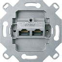 Розетка компьютерная System M (2xRJ45, cat.6, механизм, скрытая установка)
