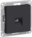 Розетка компьютерная AtlasDesign (RJ45, под рамку, с/у, карбон)