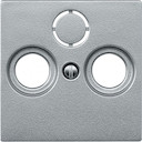 Крышка розетки телевизионной System M (3xTV/SAT, алюминий)